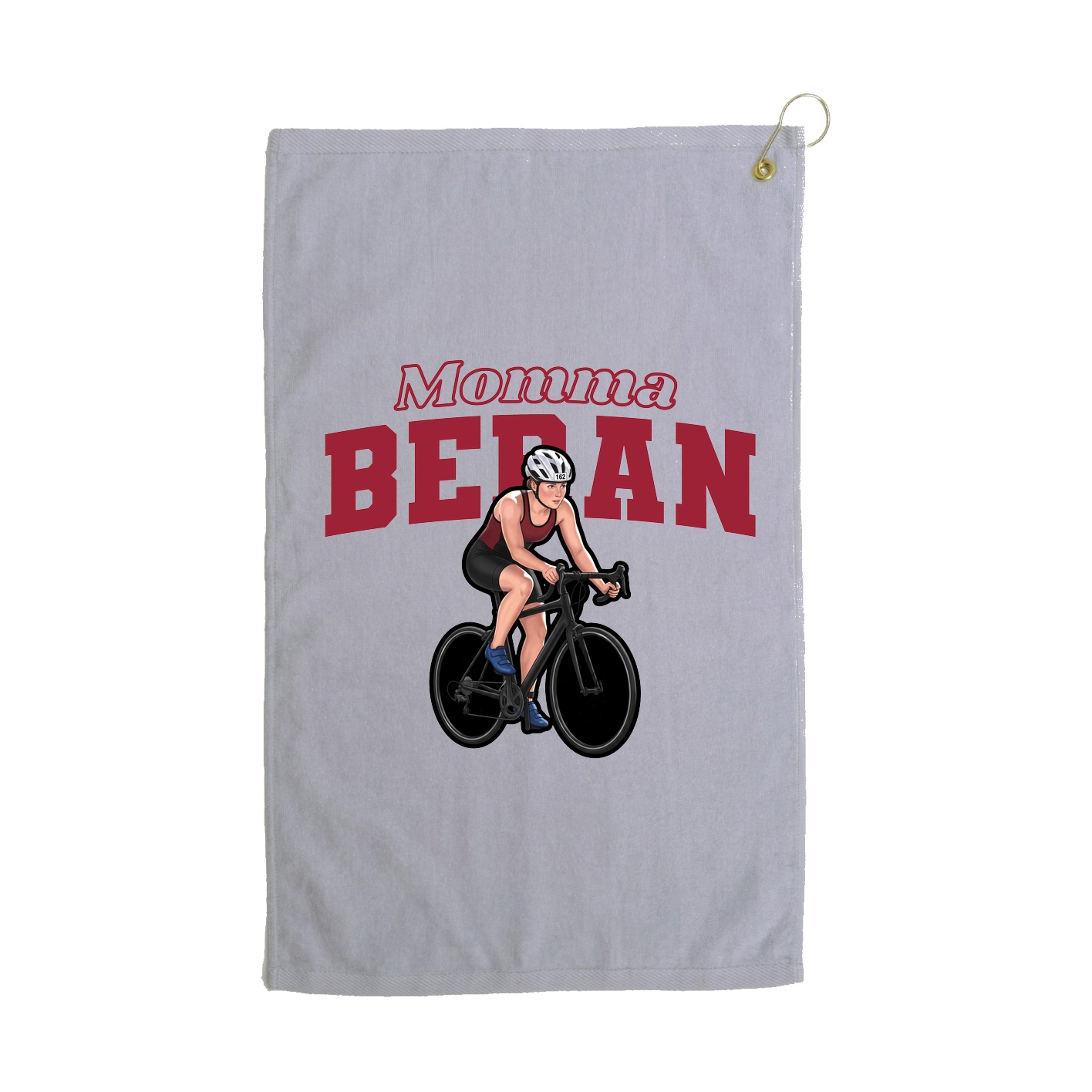 Golf Towel — Mothers Day Block in Grey