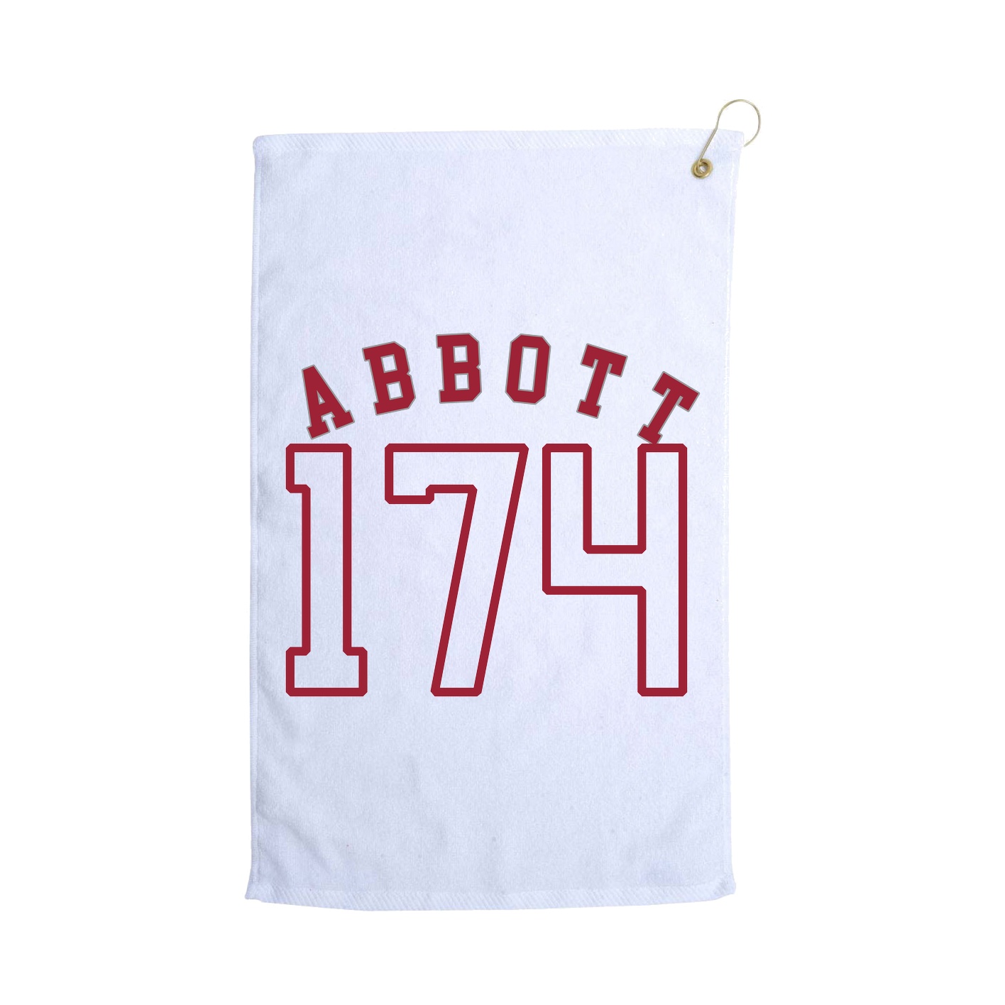 Golf Towel — Shirsey Arch in White