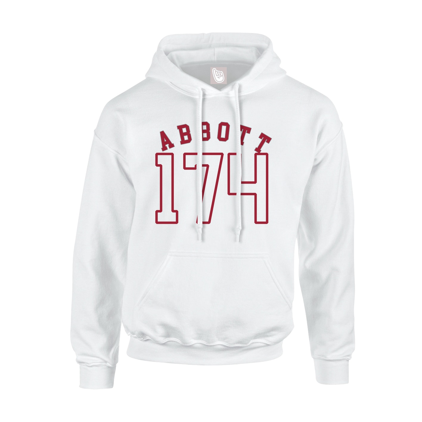 Youth Hoodie — Shirsey Arch in White