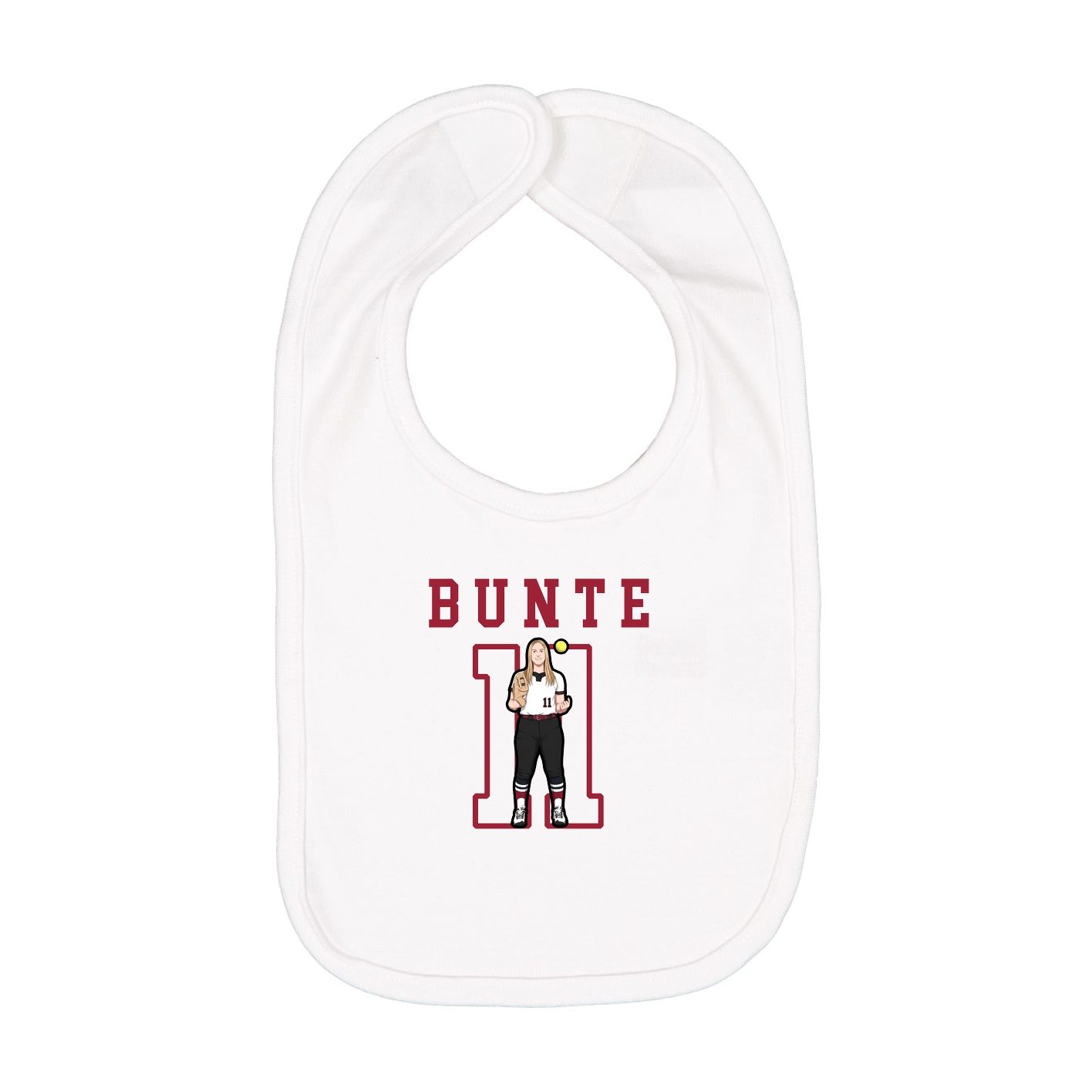 Infant Bib — Shirsey in White