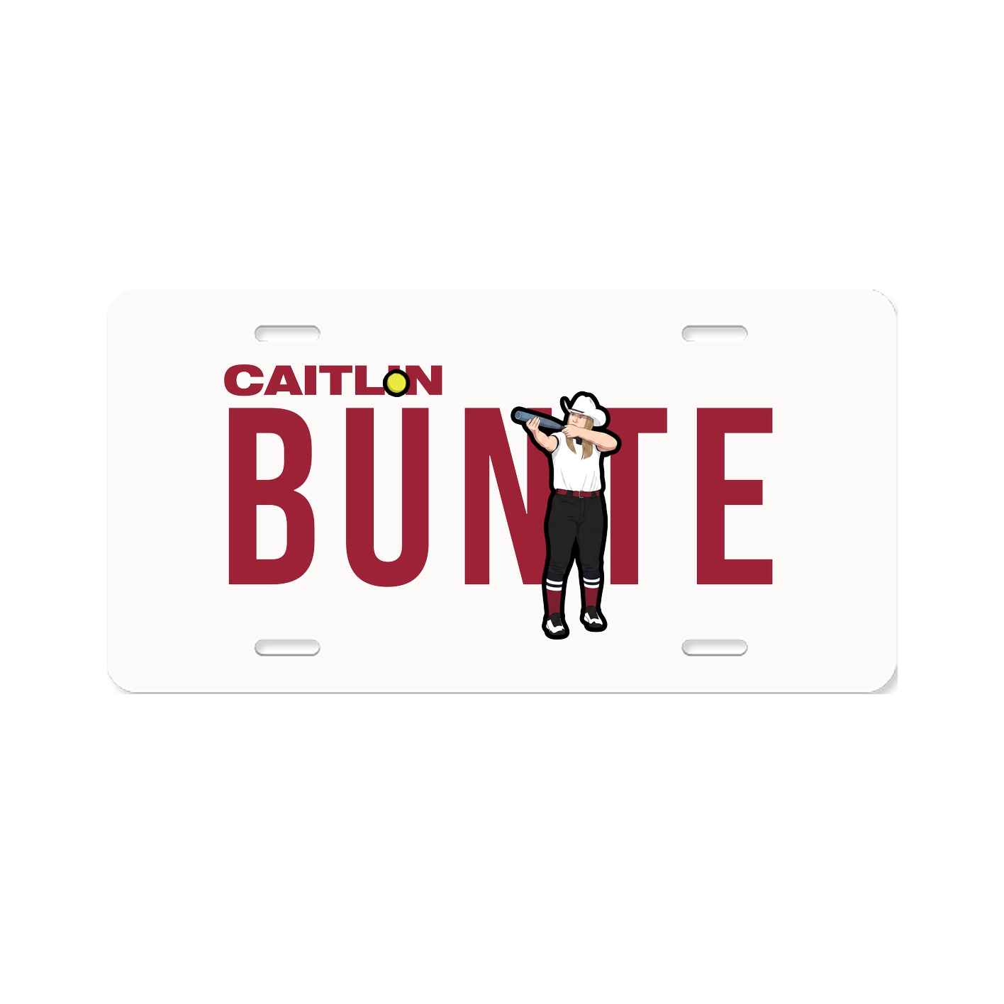 License Plate — Player Name in Classic