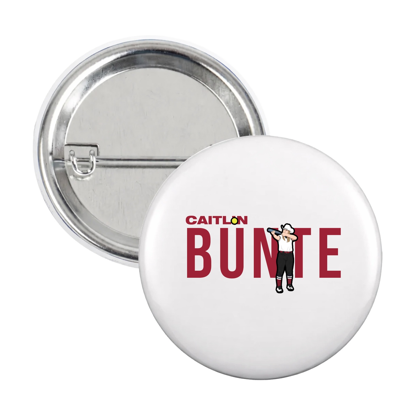 Game Day Button — Player Name in White