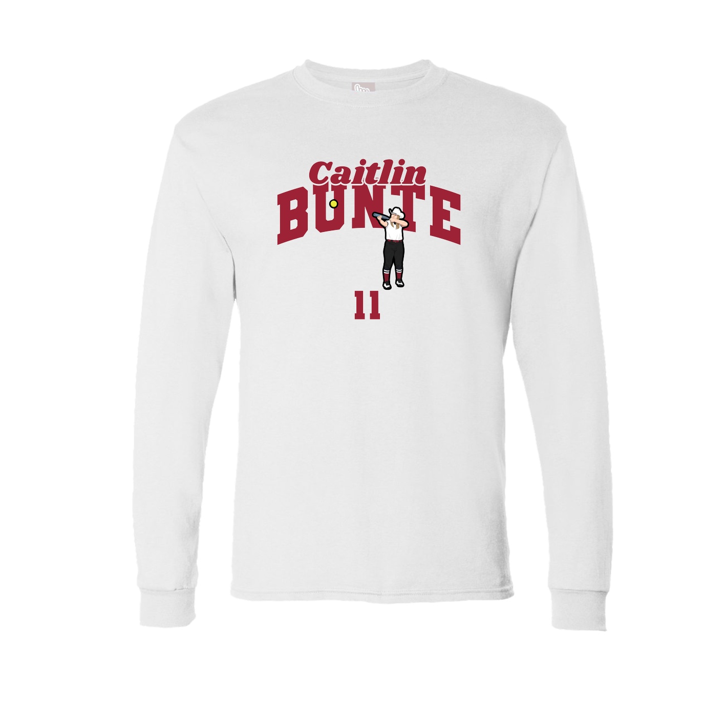 Long Sleeve Tee — Signature Arch in White