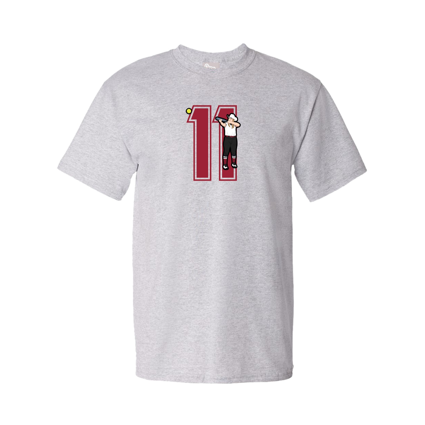 Tee — Number in Grey
