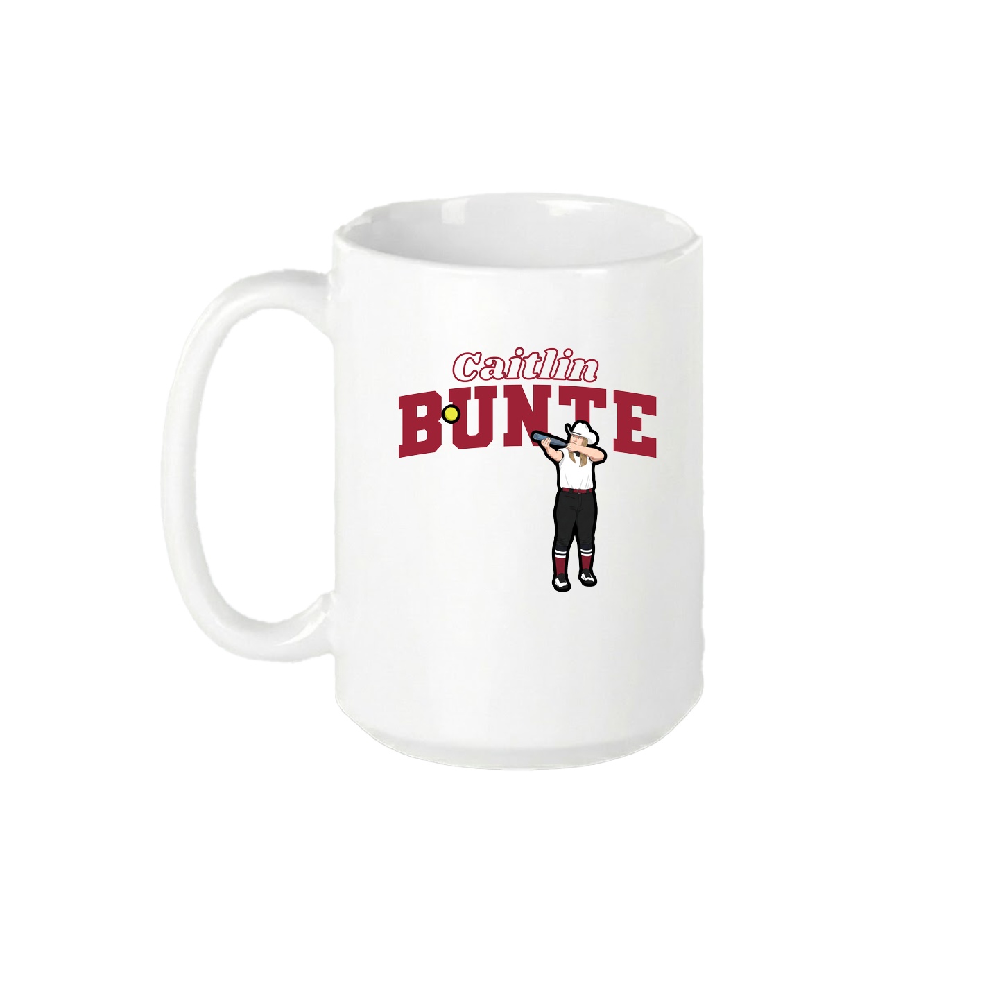 15oz Coffee Mug — Name Arch in White