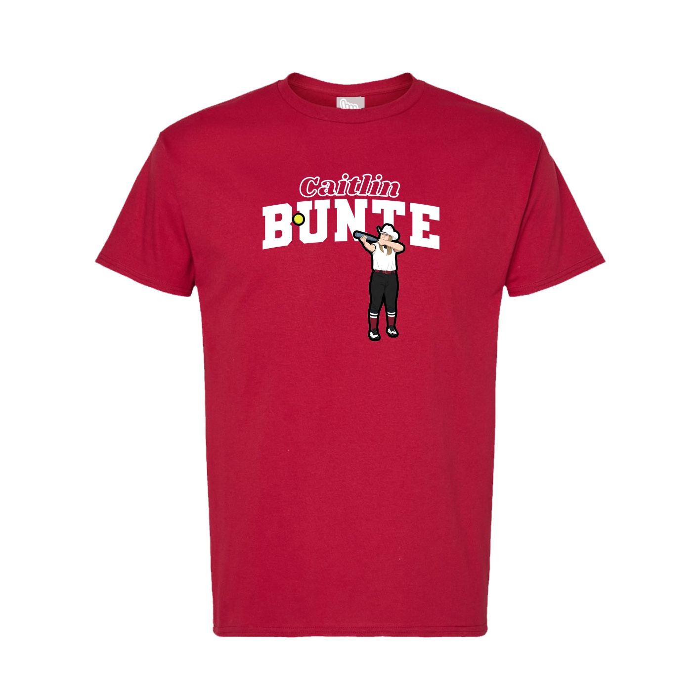 Tee — Name Arch in Crimson