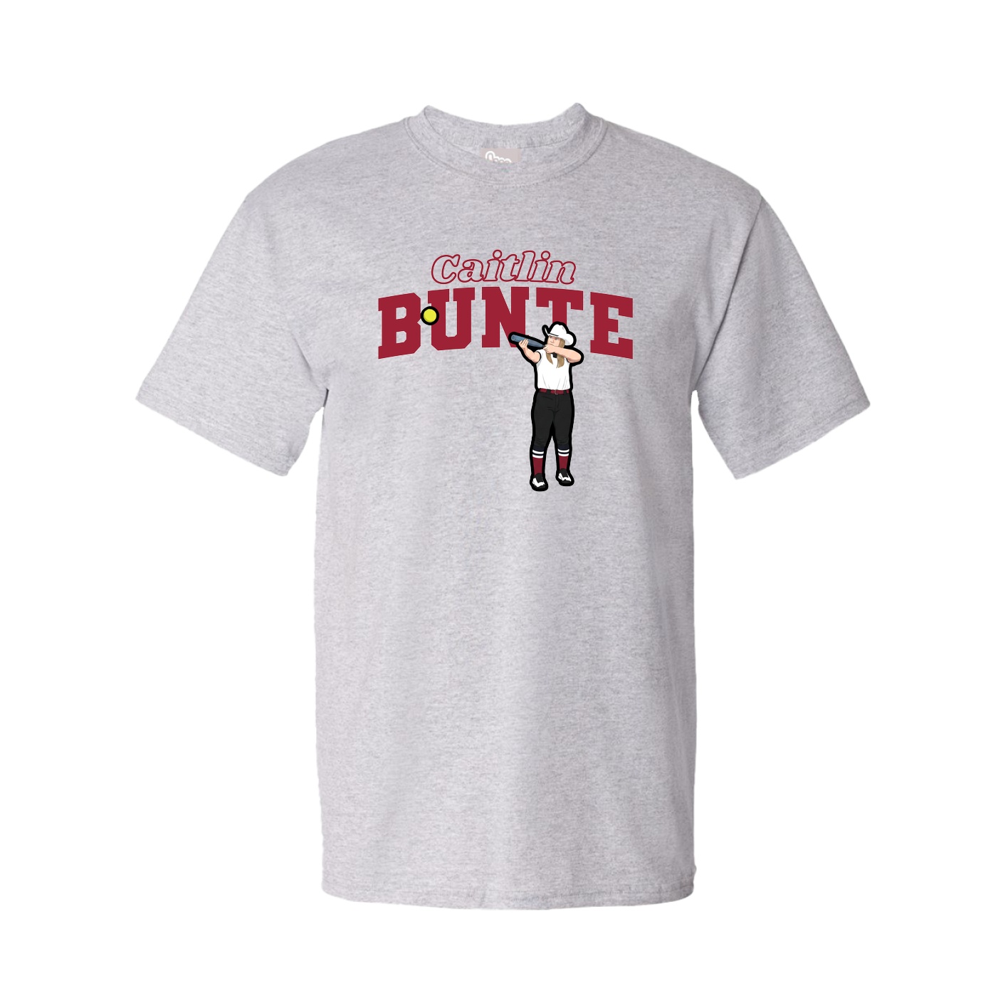 Youth Tee — Name Arch in Grey