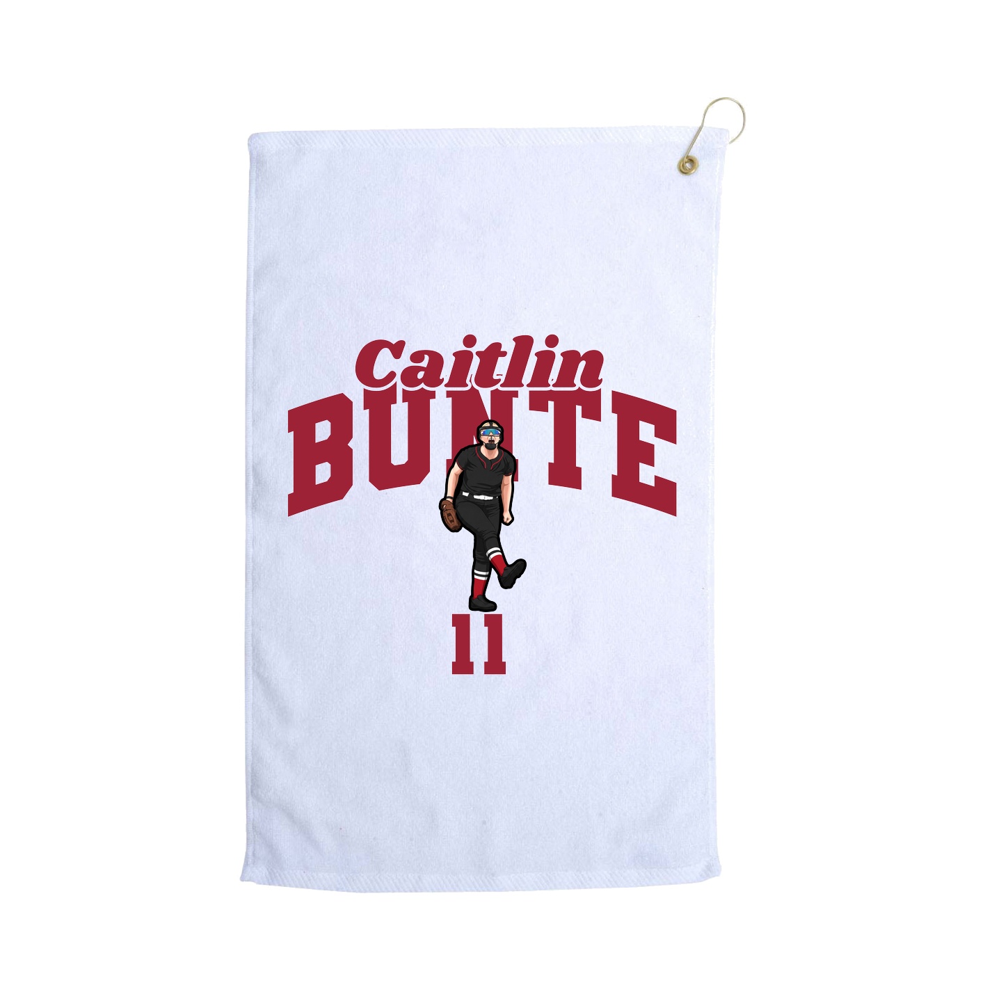 Golf Towel — Signature Arch in White