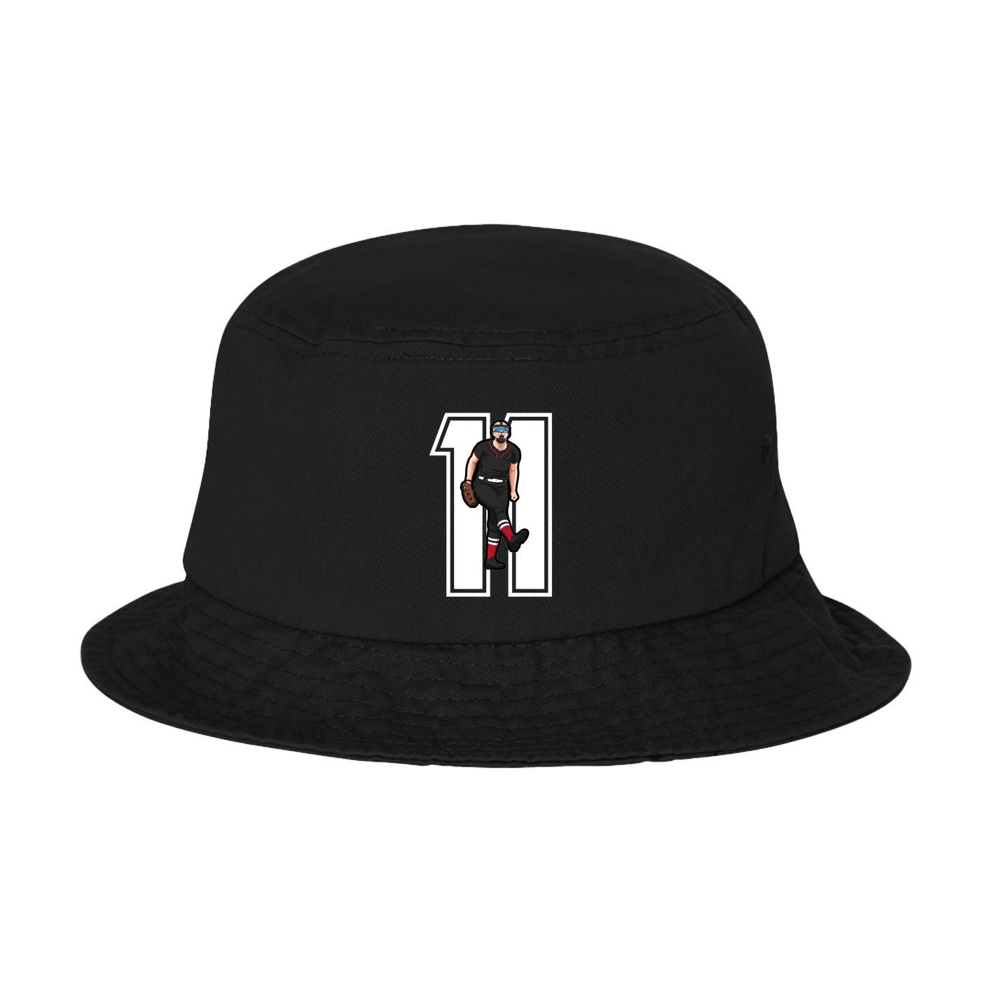 Bucket Cap — Number in Black