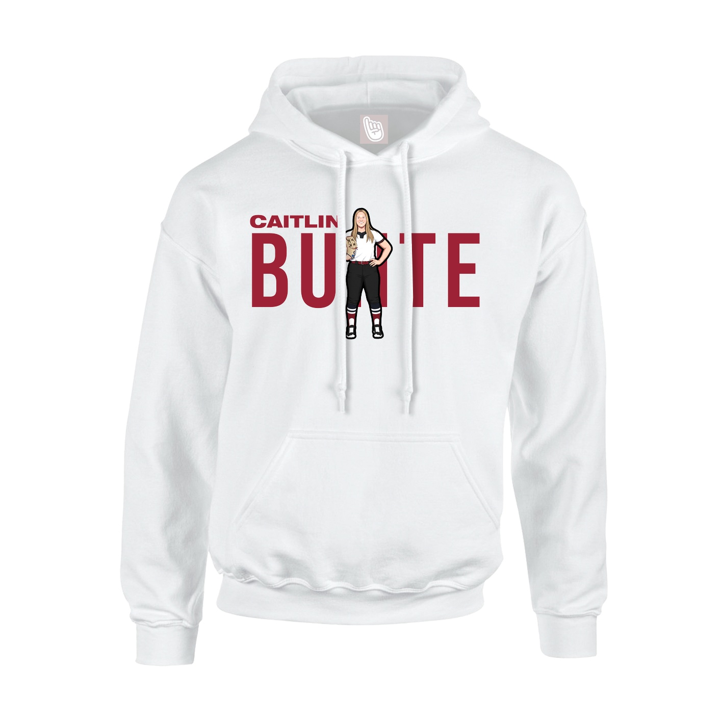 Hoodie — Player Name in White