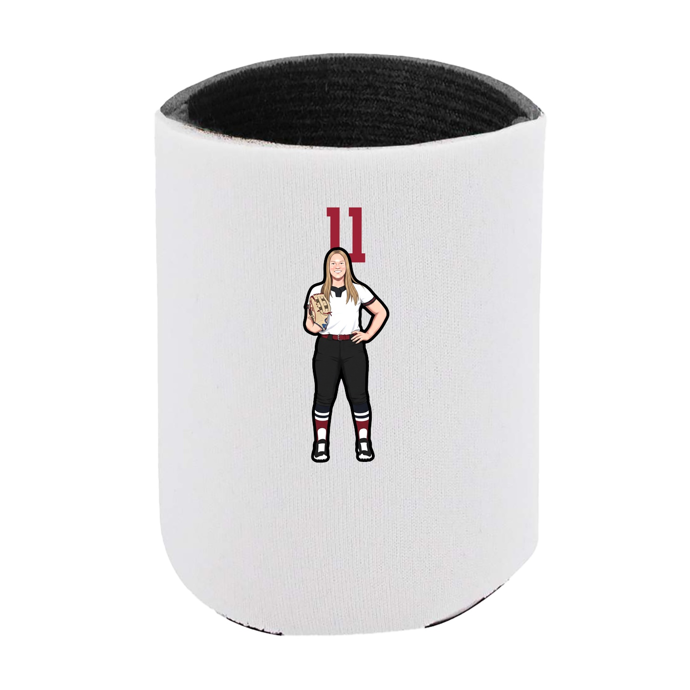 Can Holder — Number Top in White