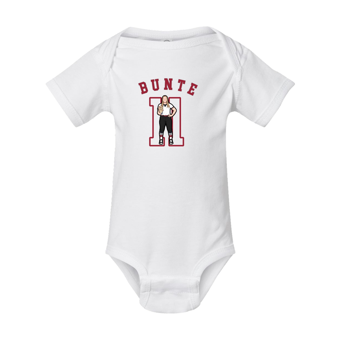 Baby Onesie — Shirsey Arch in White