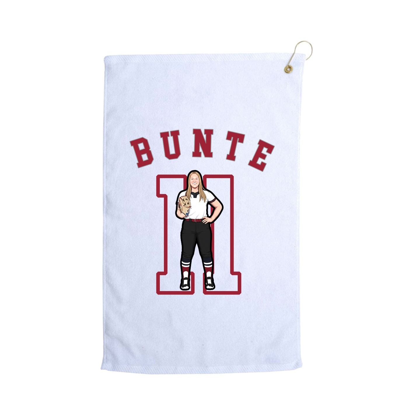 Golf Towel — Shirsey Arch in White