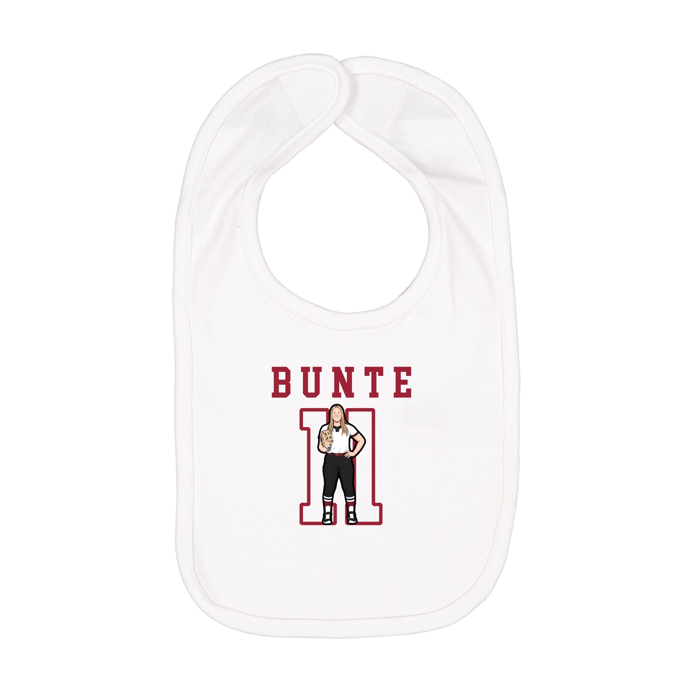 Infant Bib — Shirsey in White