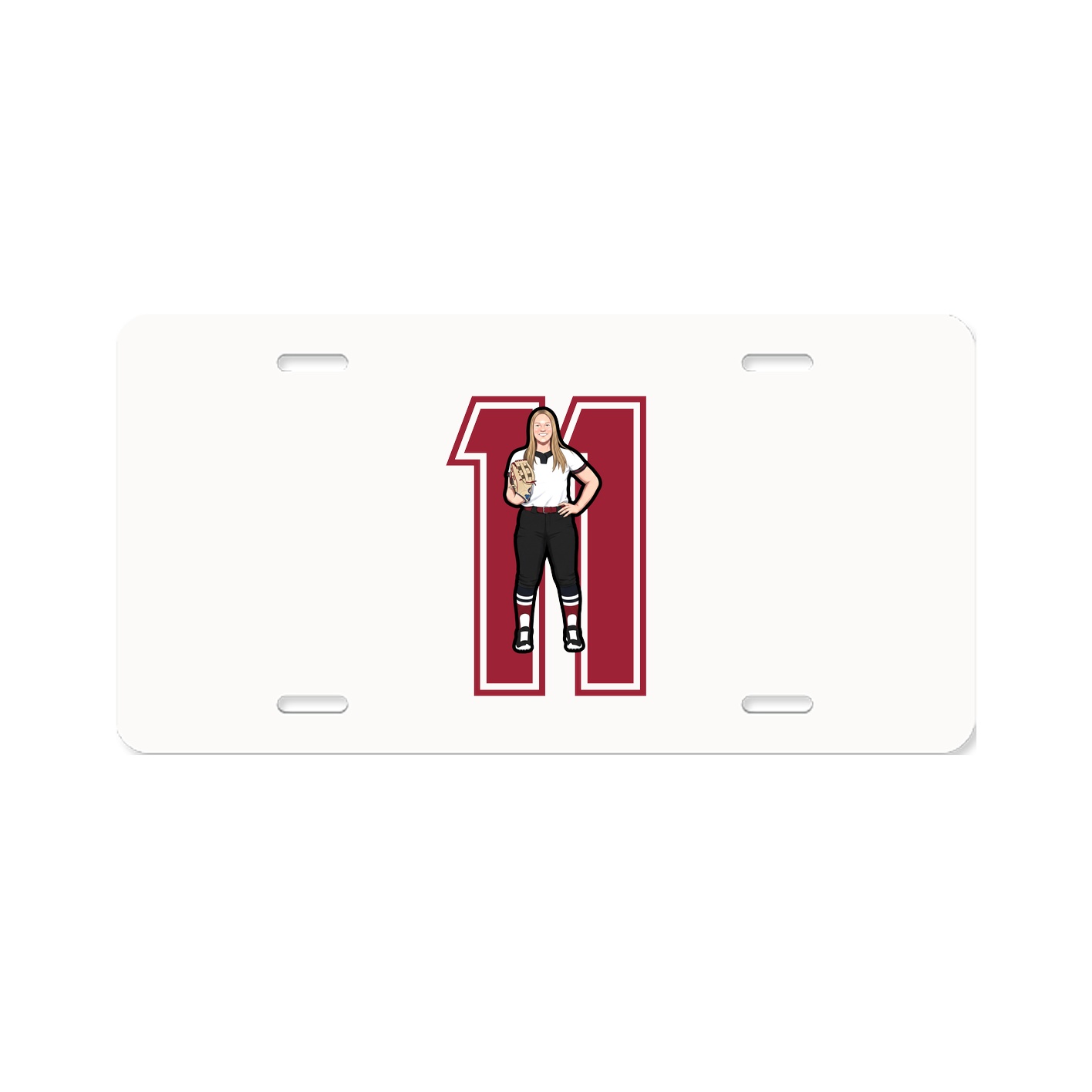 License Plate — Number in Classic