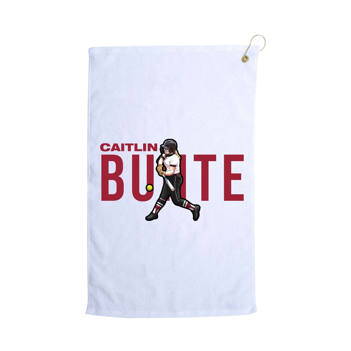 Golf Towel — Player Name in White