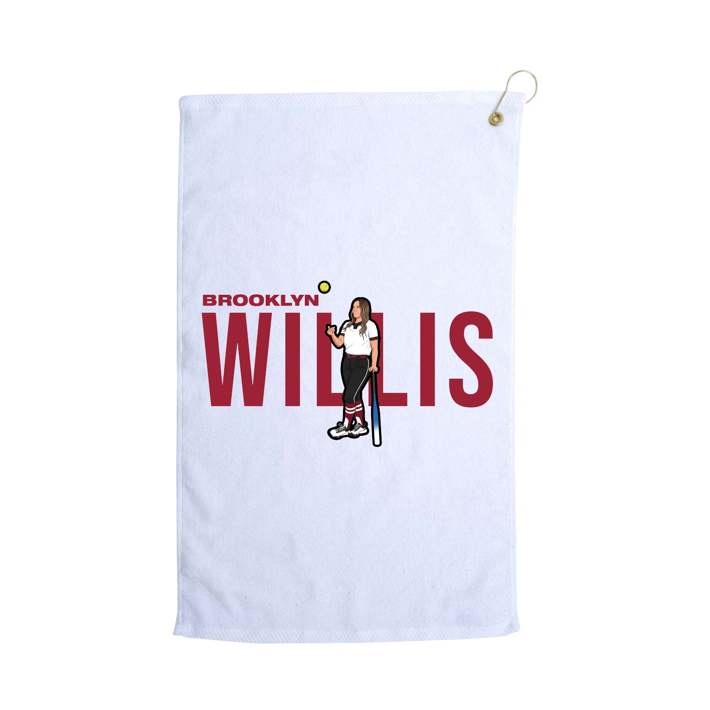 Golf Towel — Player Name in White