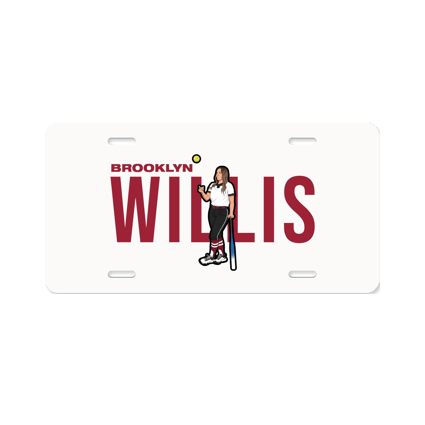 License Plate — Player Name in Classic