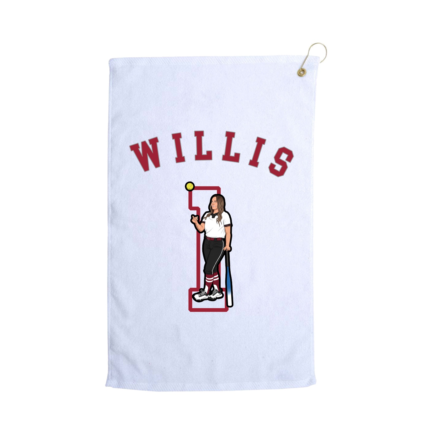 Golf Towel — Shirsey Arch in White