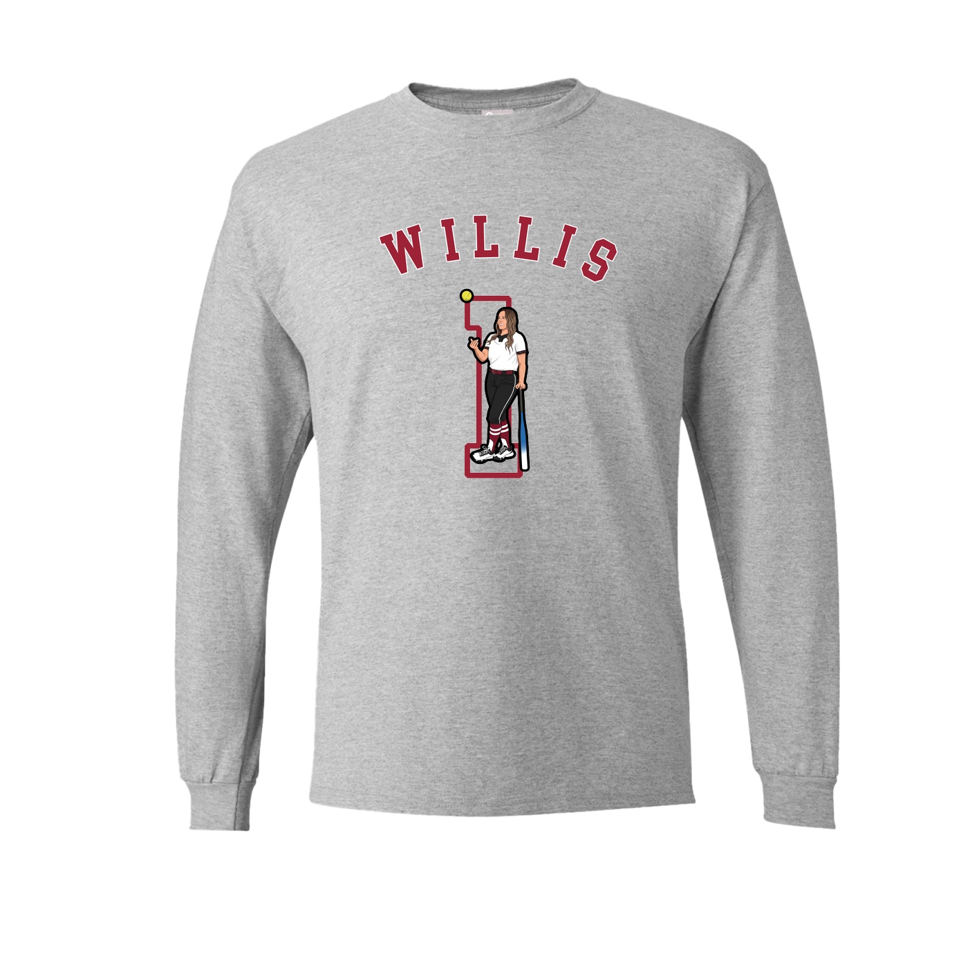 Long Sleeve Tee — Shirsey Arch in Grey