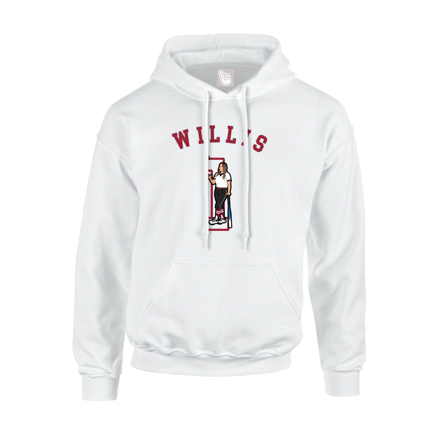Youth Hoodie — Shirsey Arch in White