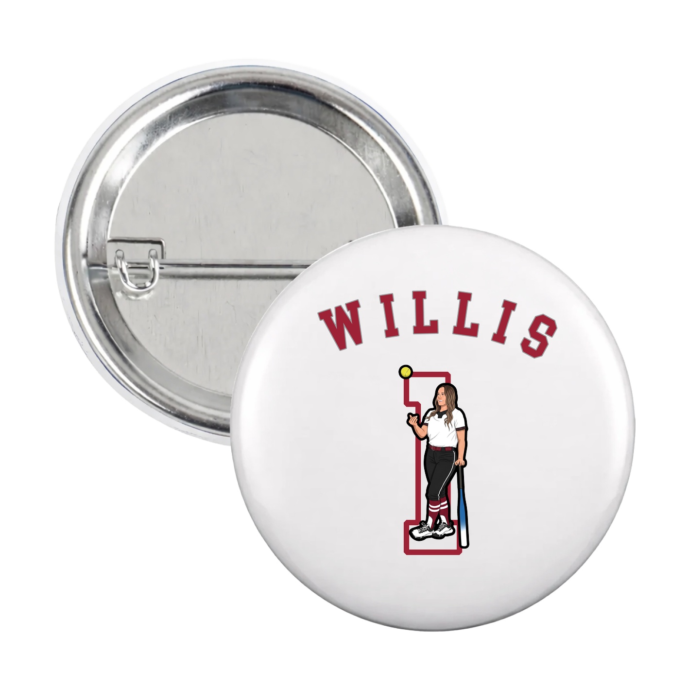 Game Day Button — Shirsey Arch in White