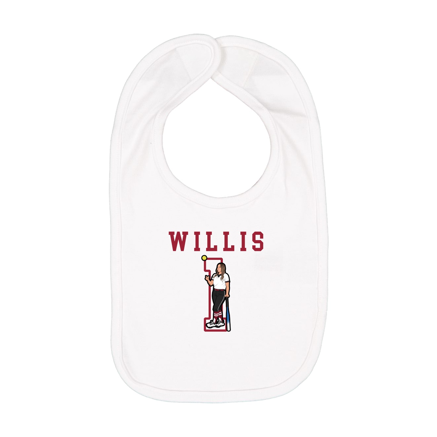 Infant Bib — Shirsey in White