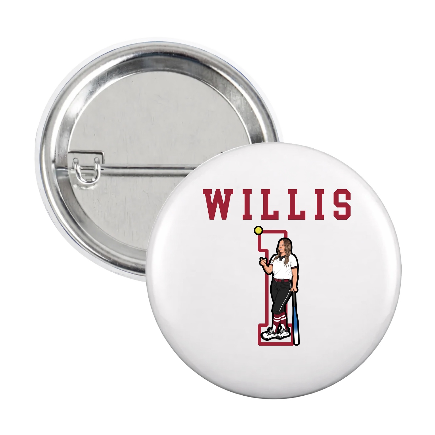 Game Day Button — Shirsey in White