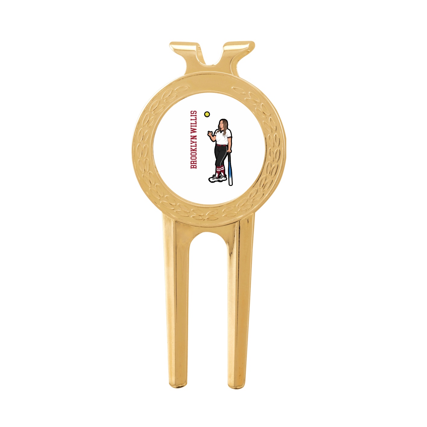 Divot Tool with Ball Marker — Name Vertical in Classic