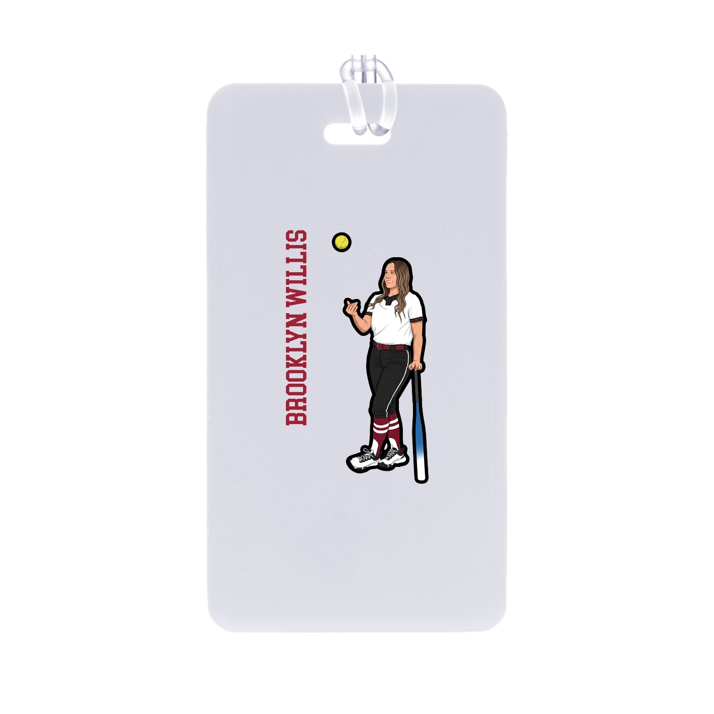 Bag Tag — Name Vertical in Classic
