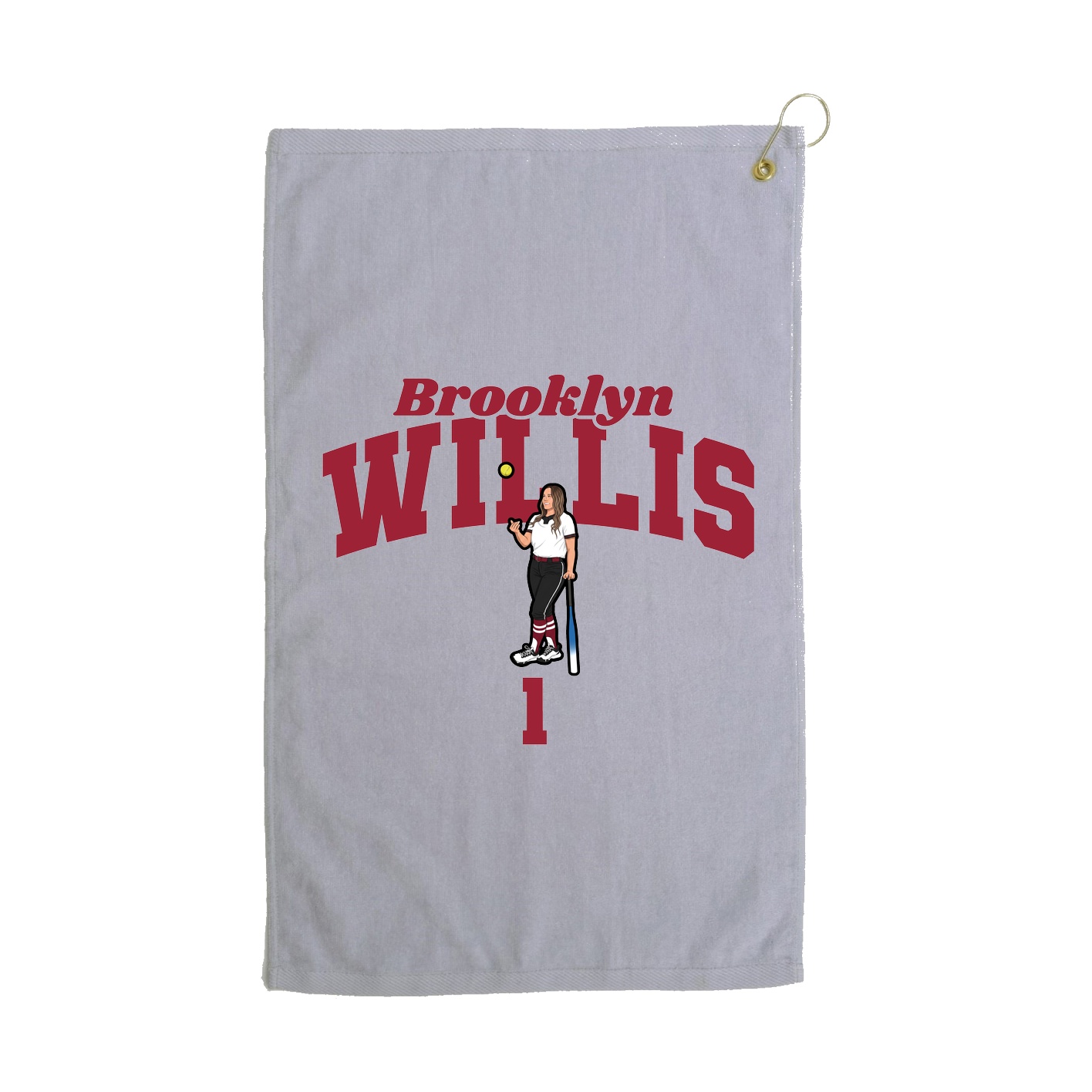 Golf Towel — Signature Arch in Grey