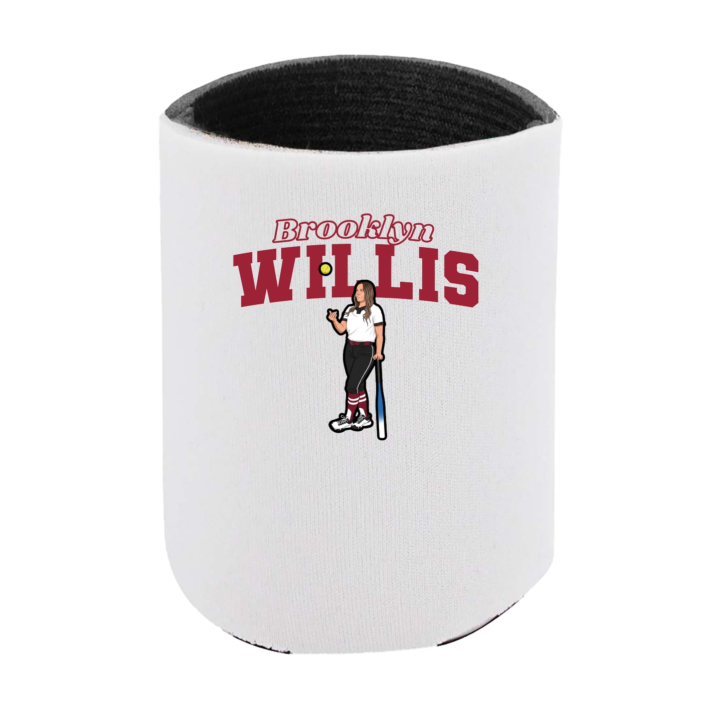 Can Holder — Name Arch in White
