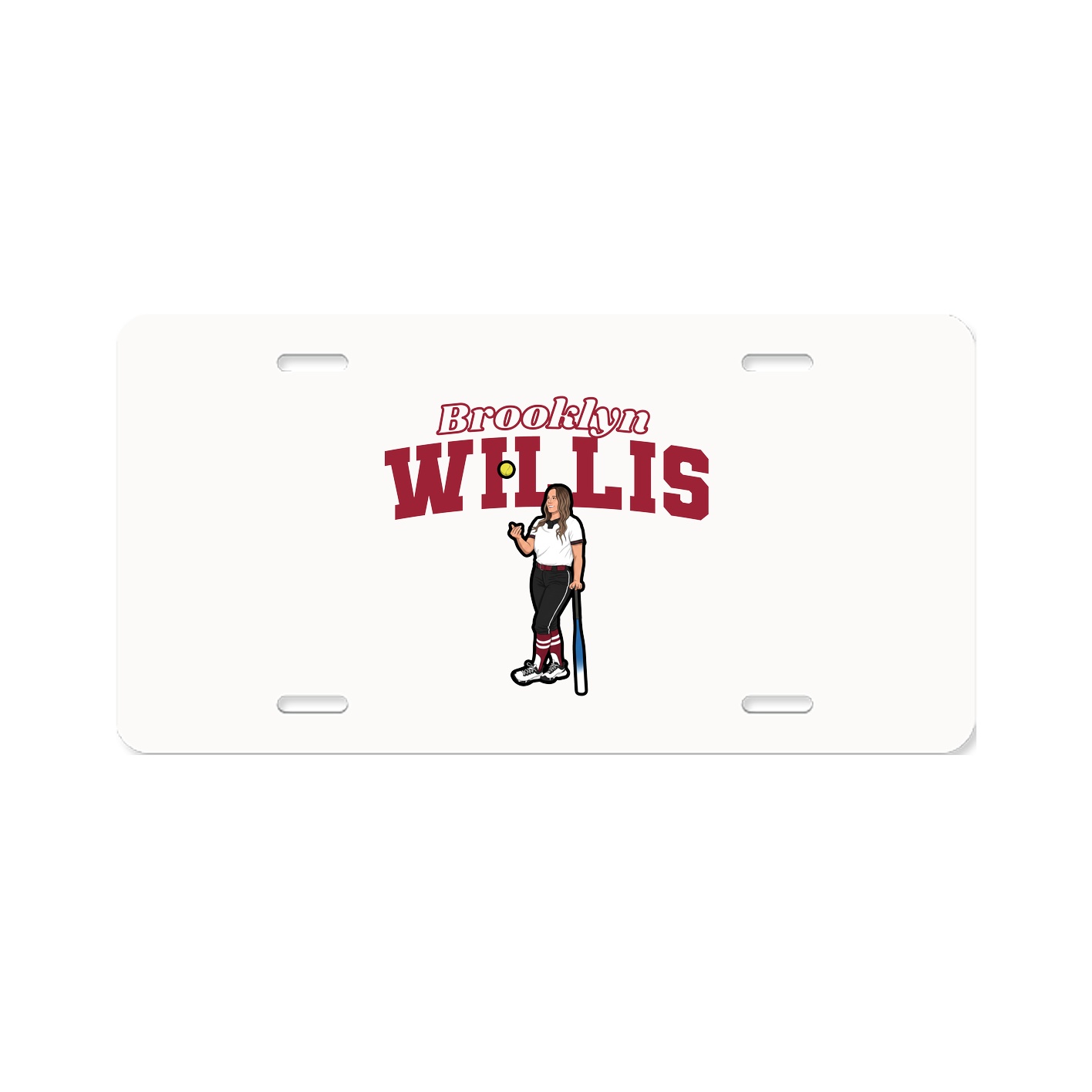 License Plate — Name Arch in Classic