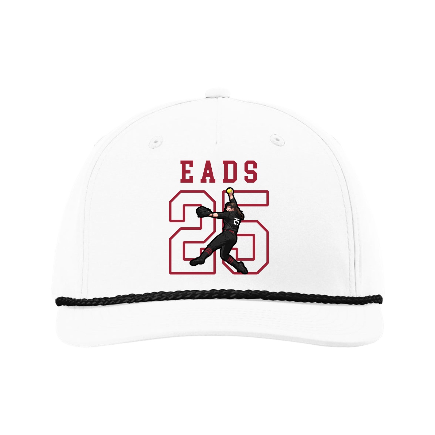 Five-Panel Classic Rope Cap — Shirsey in White