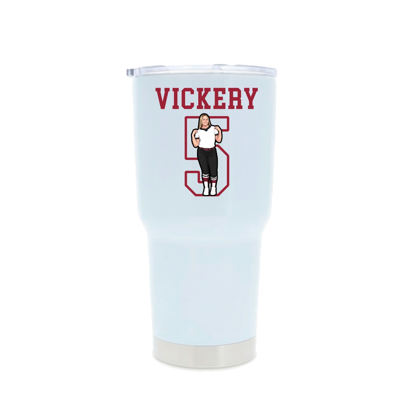 30oz Stainless Steel Tumbler — Shirsey in White