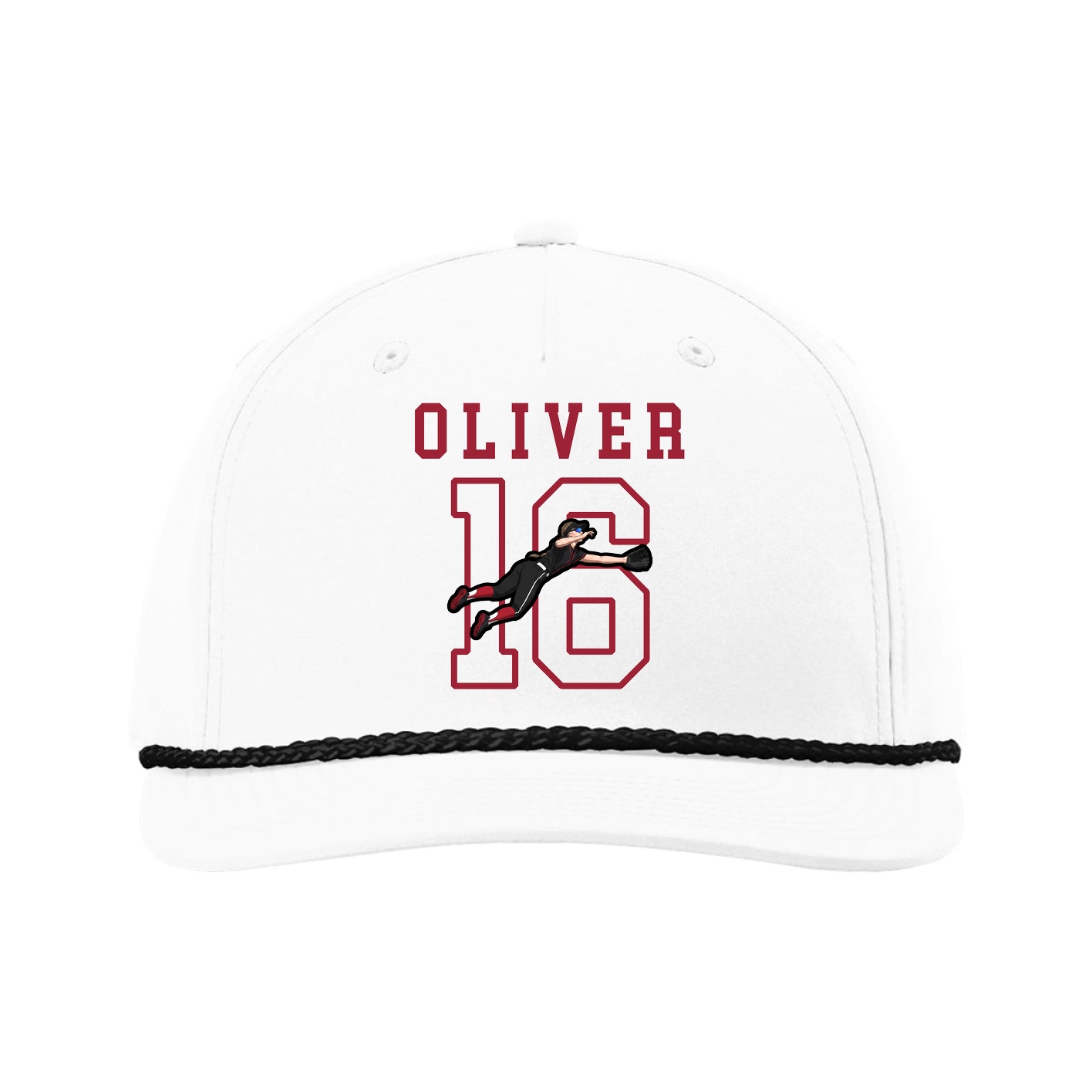 Five-Panel Classic Rope Cap — Shirsey in White