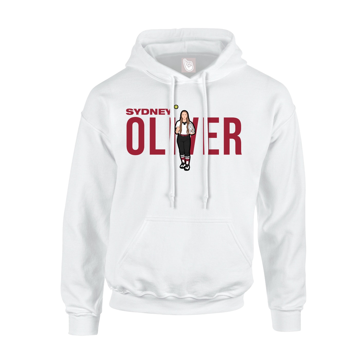 Hoodie — Player Name in White