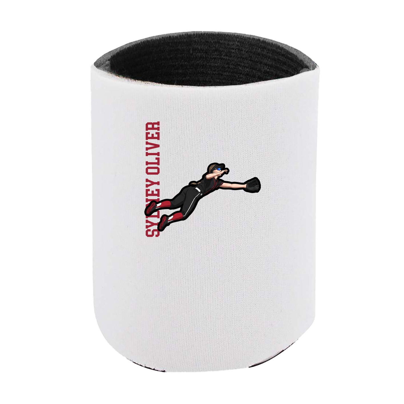 Can Holder — Name Vertical in White