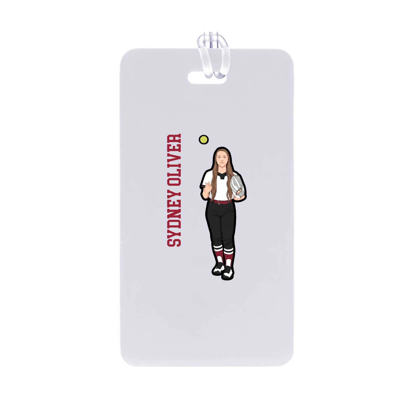 Bag Tag — Name Vertical in Classic