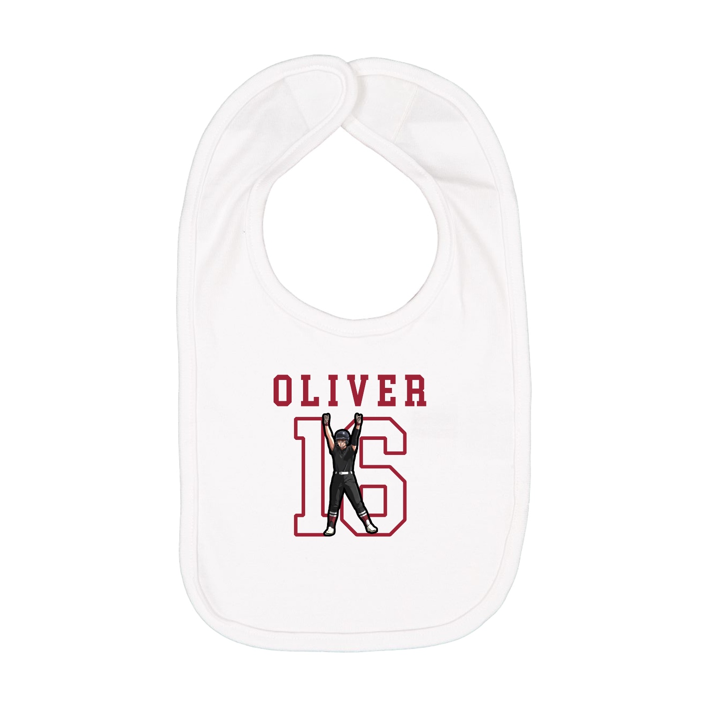 Infant Bib — Shirsey in White