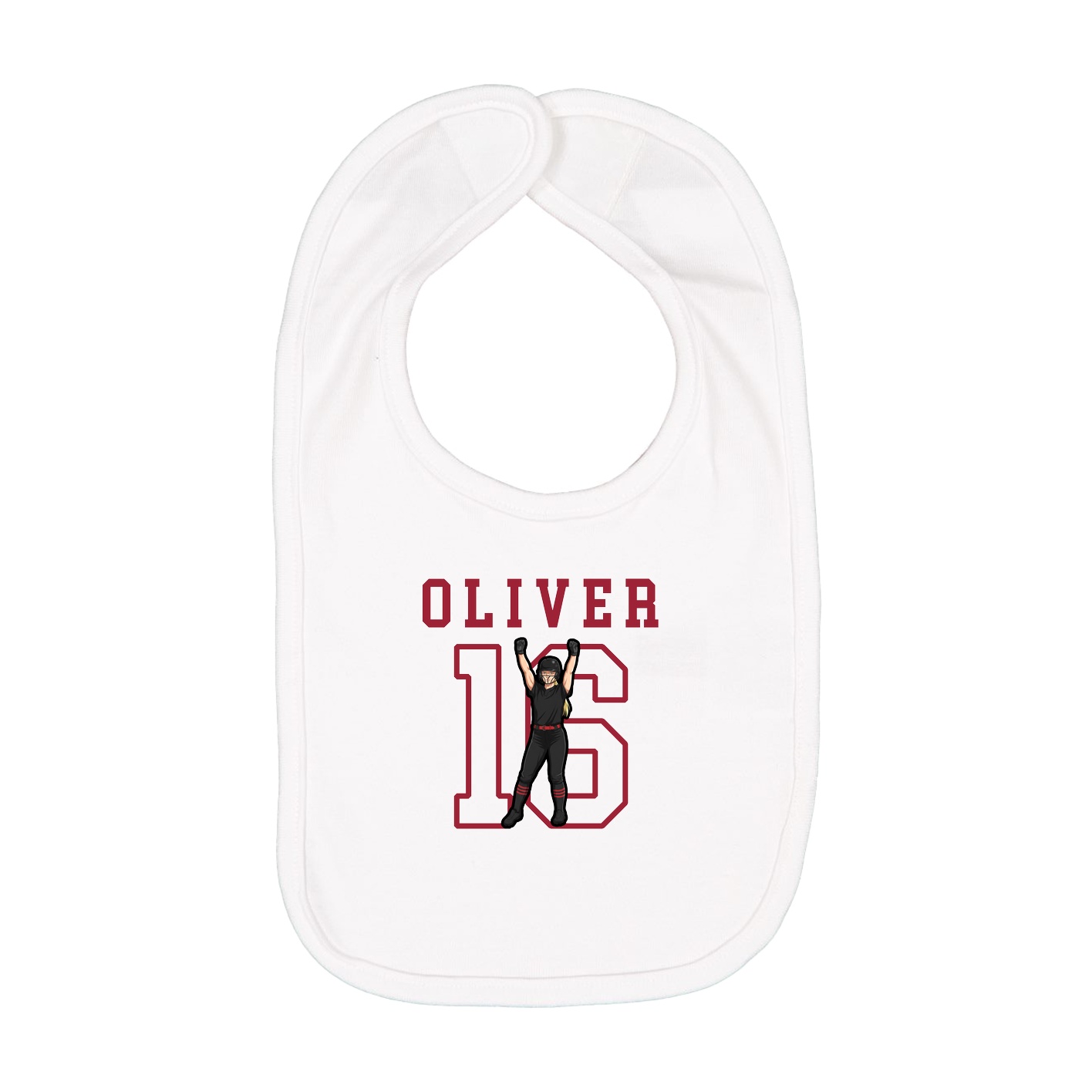 Infant Bib — Shirsey in White