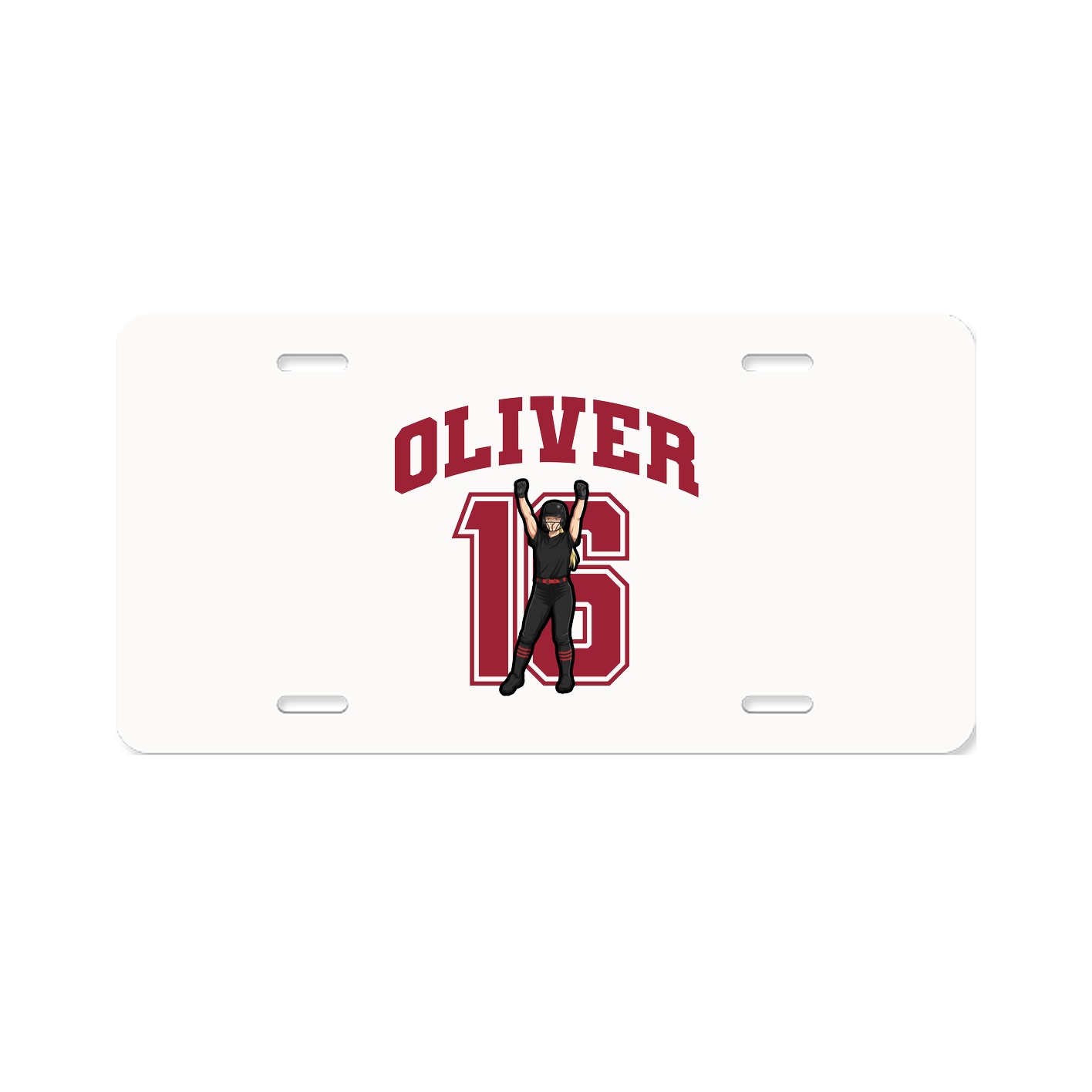 License Plate — Number in Classic