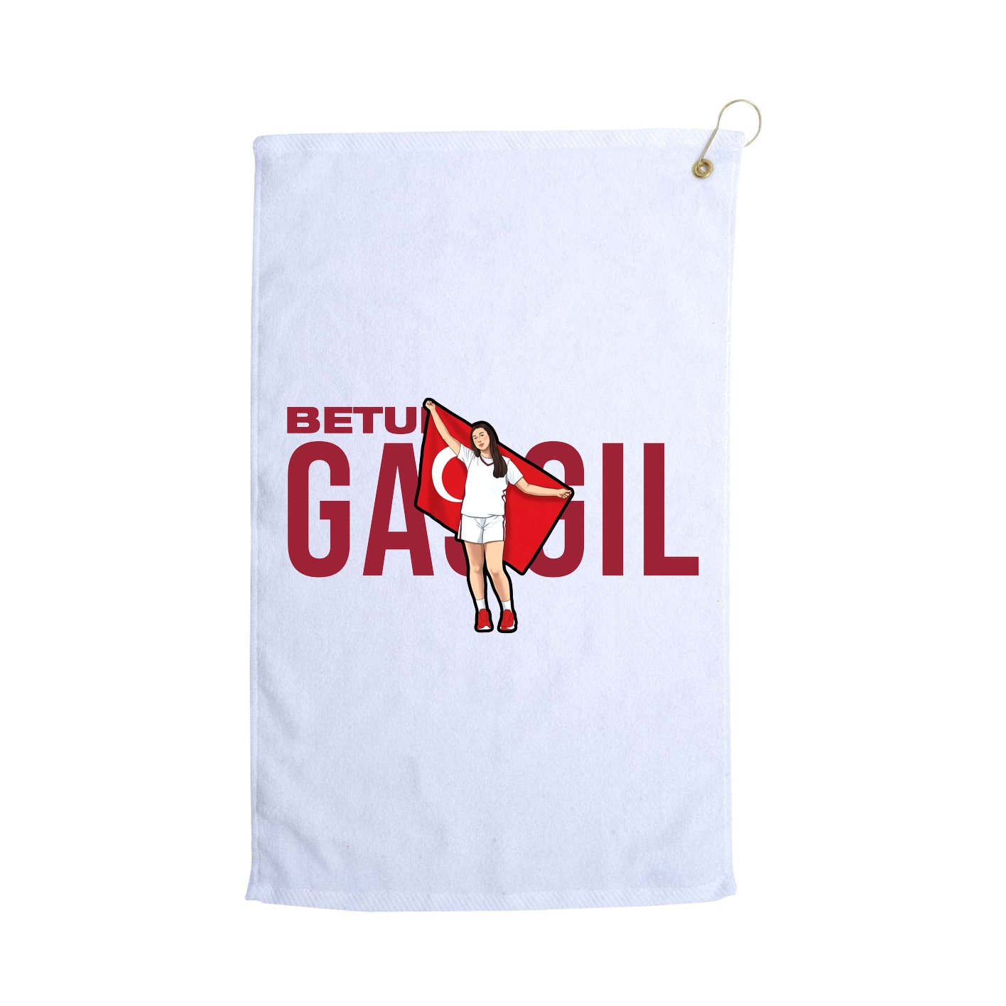 Golf Towel — Player Name in White