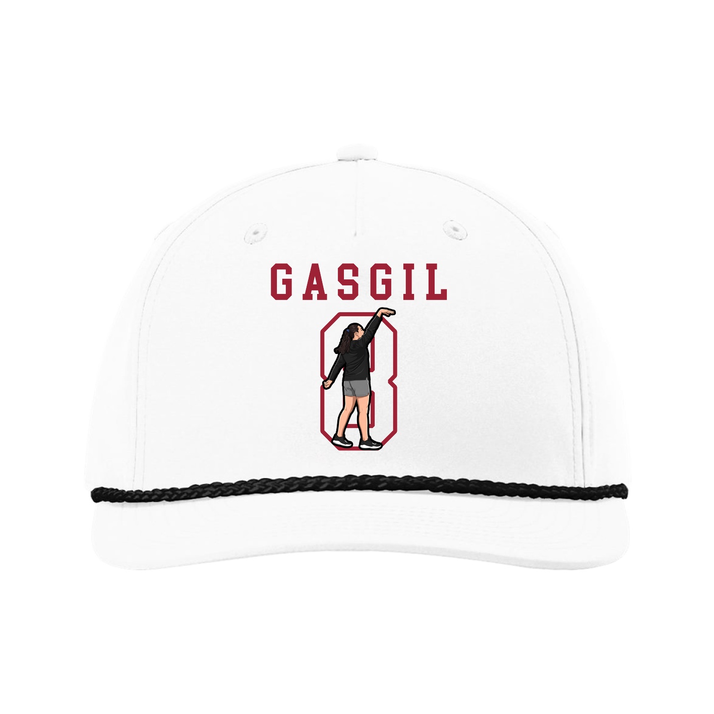 Five-Panel Classic Rope Cap — Shirsey in White