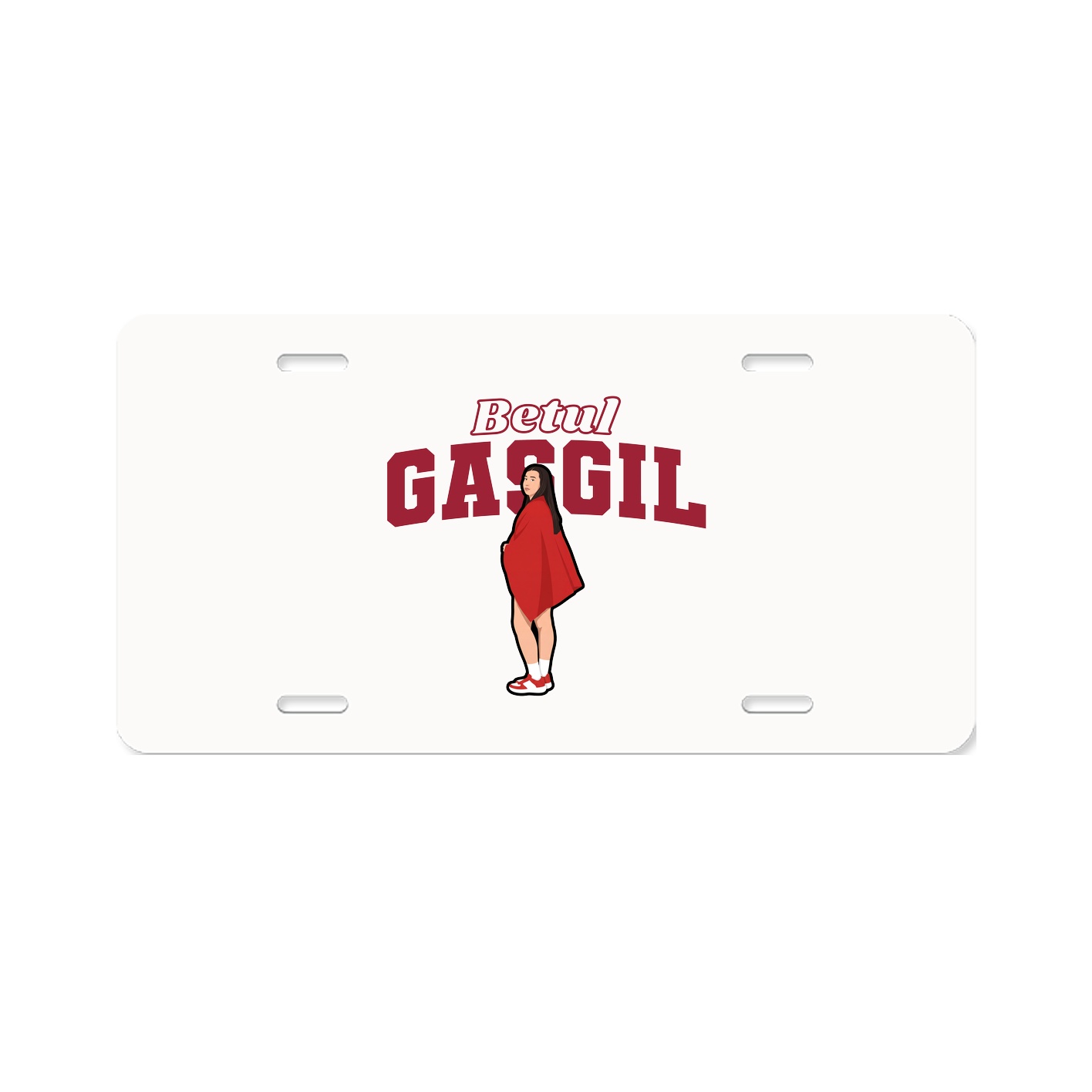 License Plate — Name Arch in Classic