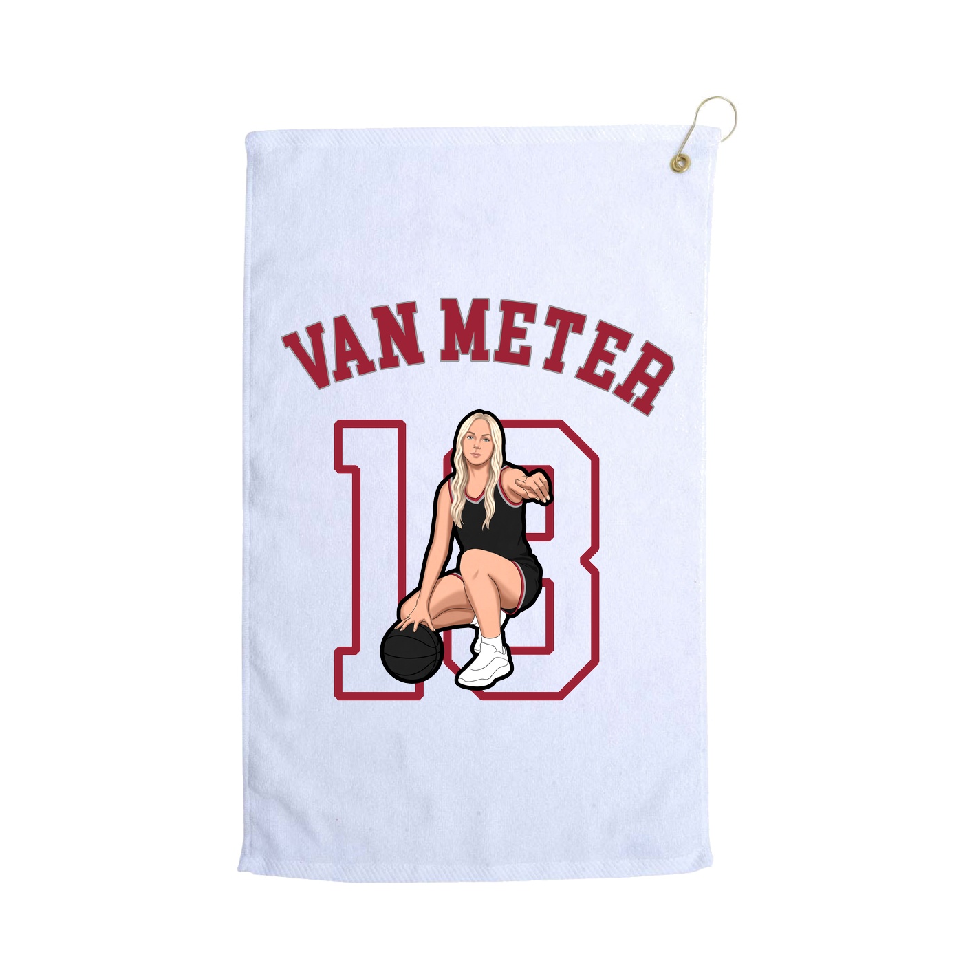 Golf Towel — Shirsey Arch in White