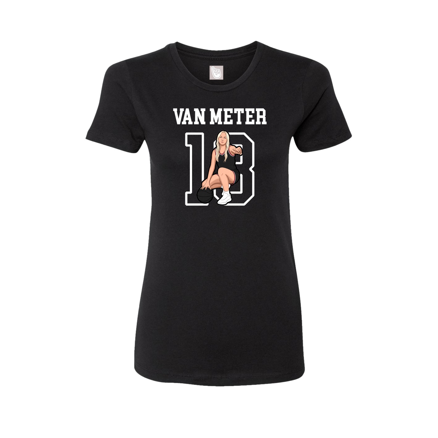 Fitted Women's Tee — Shirsey in Black