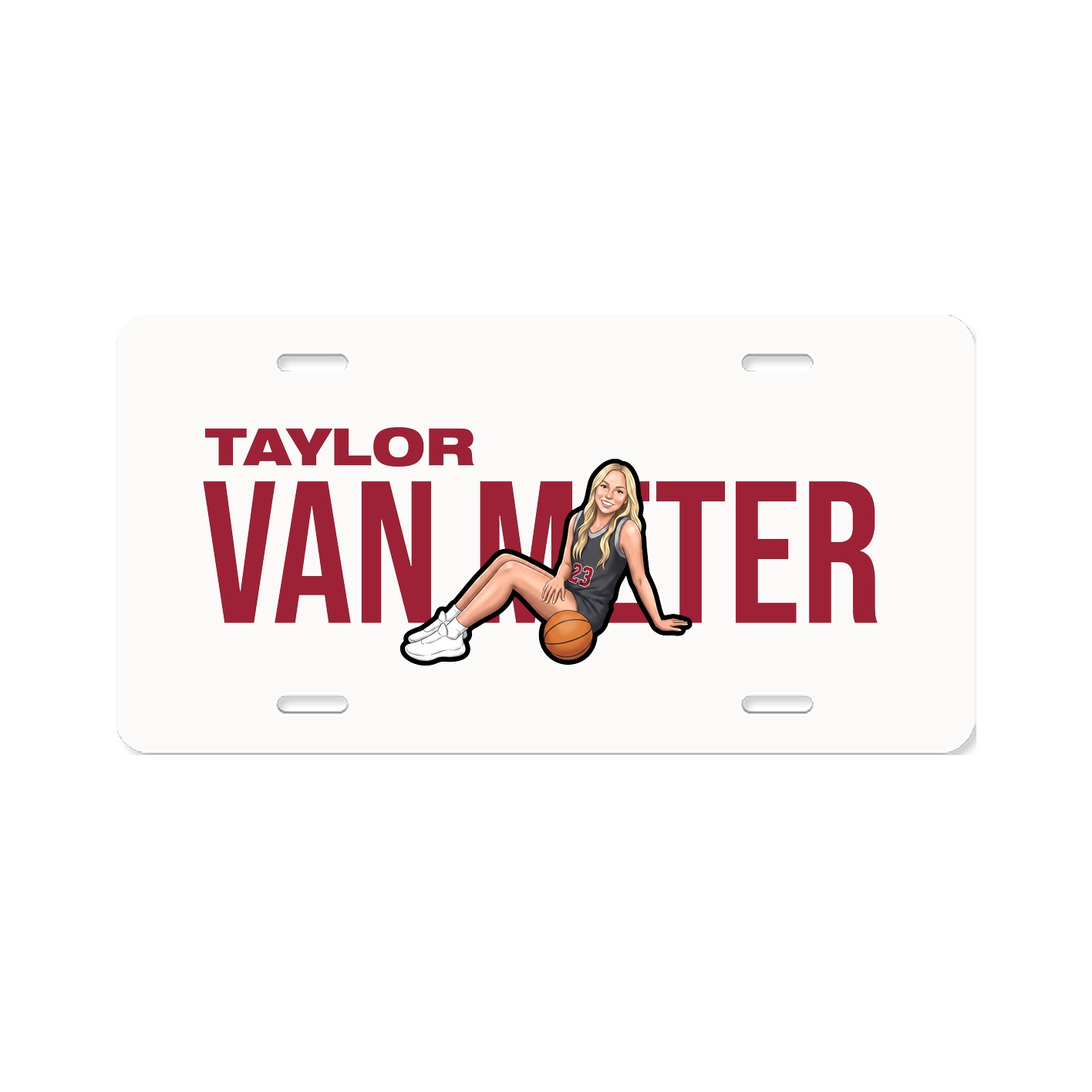 License Plate — Player Name in Classic