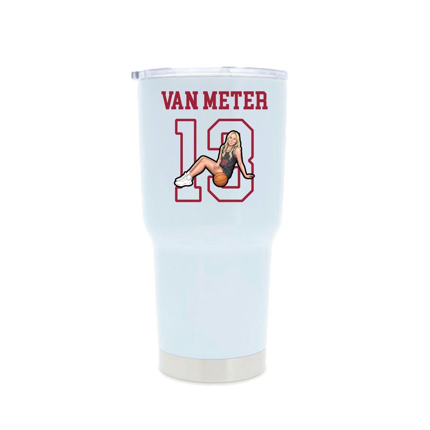 30oz Stainless Steel Tumbler — Shirsey in White