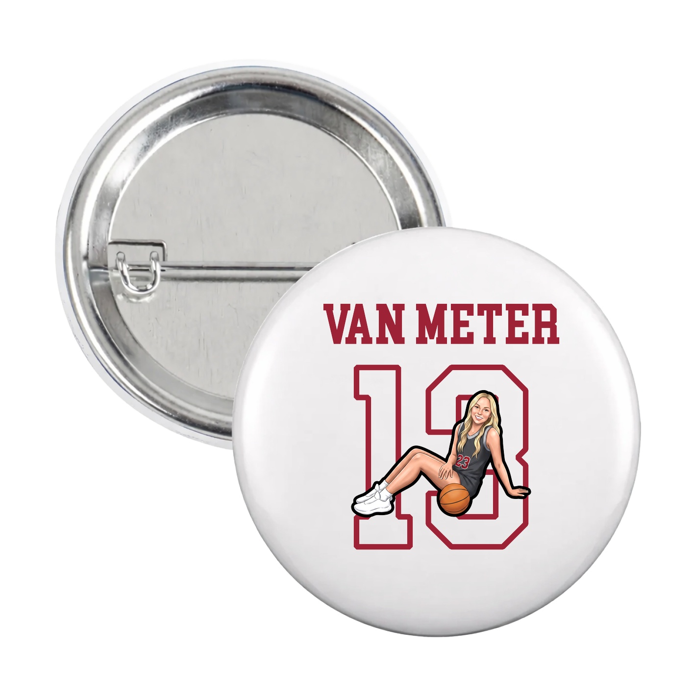 Game Day Button — Shirsey in White